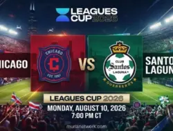 Gol Ezequiel Bullaude Bawa Santos Laguna Ungguli Chicago Fire di Babak Pertama Leagues Cup
