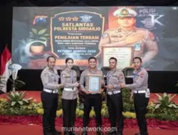 Satlantas Polresta Sidoarjo Raih Penghargaan Terbaik Rekayasa Lalu Lintas Operasi Ketupat Semeru 2026