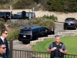 Pria Bersenjata Ditangkap di Dekat Lokasi Kunjungan Trump