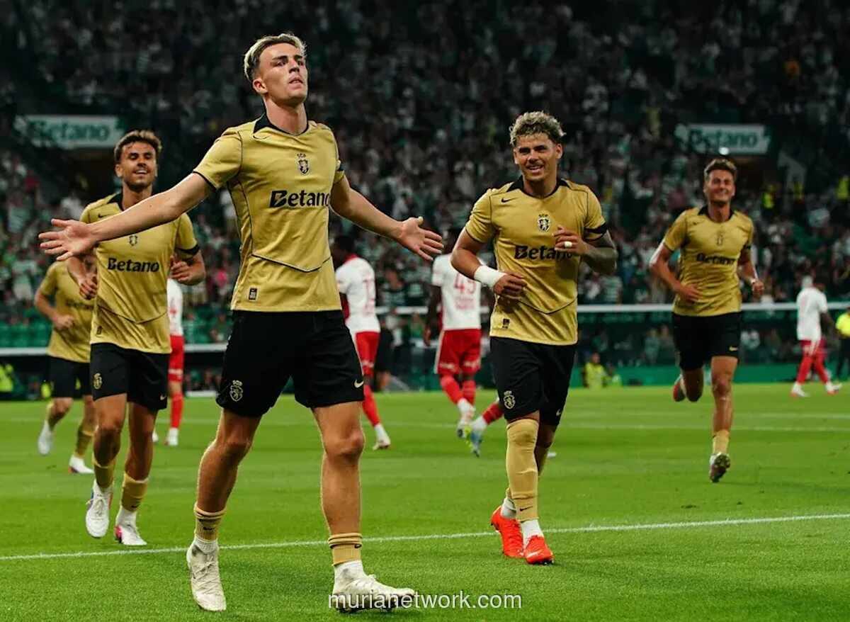 Sporting CP Bangkit dari Ketertinggalan, Hancurkan Nottingham Forest 4-1
