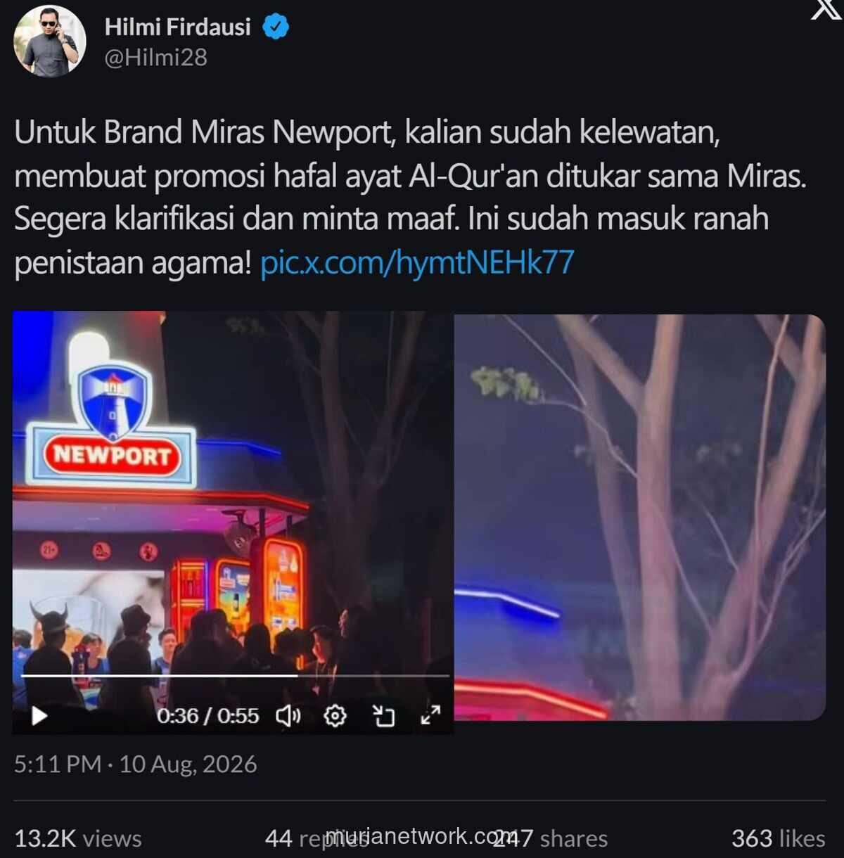 Promosi Miras Newport Dinilai Hina Agama, Ustadz Hilmi Minta Klarifikasi