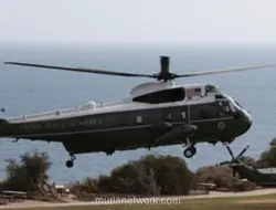 FAA Selidiki Insiden Marine One Terlalu Dekat dengan Pesawat Komersial