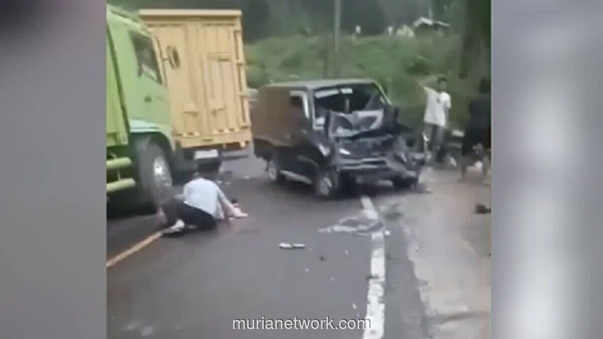 Truk Rem Blong Picu Kecelakaan Beruntun di Jalur Bukittinggi–Medan, Tiga Luka