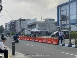 U-turn di Jalan Kartini Depok Ditutup, Lalin Pagi Ramai Lancar
