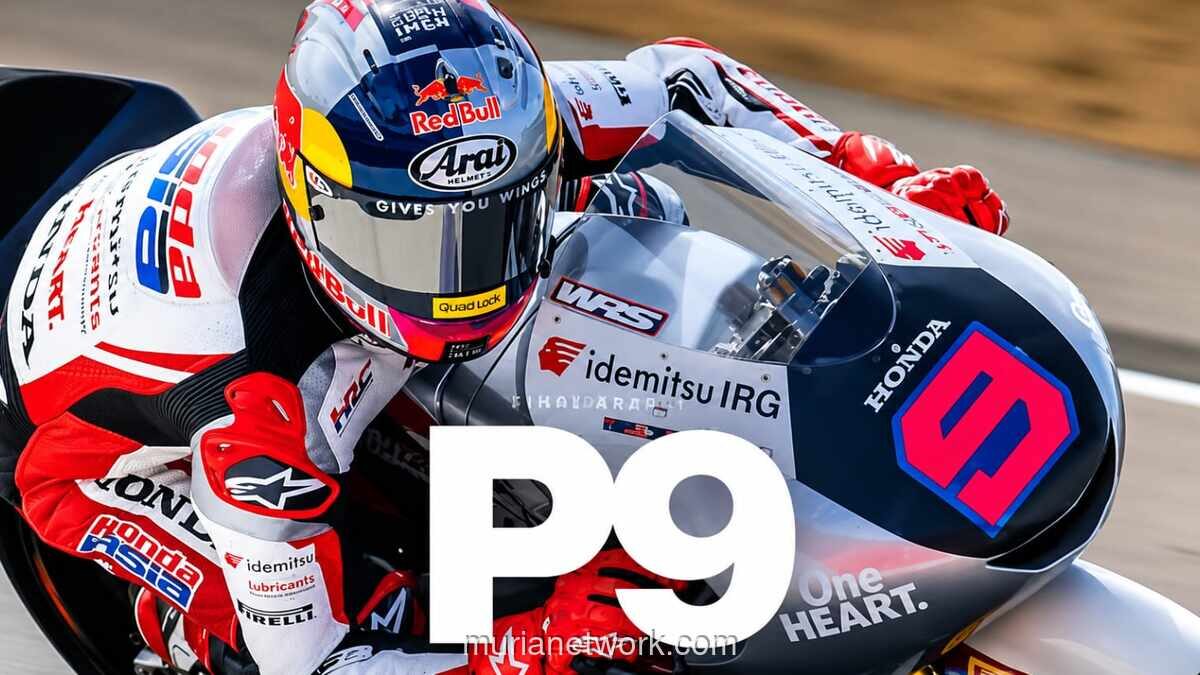 Veda Ega Pratama Finis Kesembilan di Moto3 Inggris Usai Balapan Penuh Drama