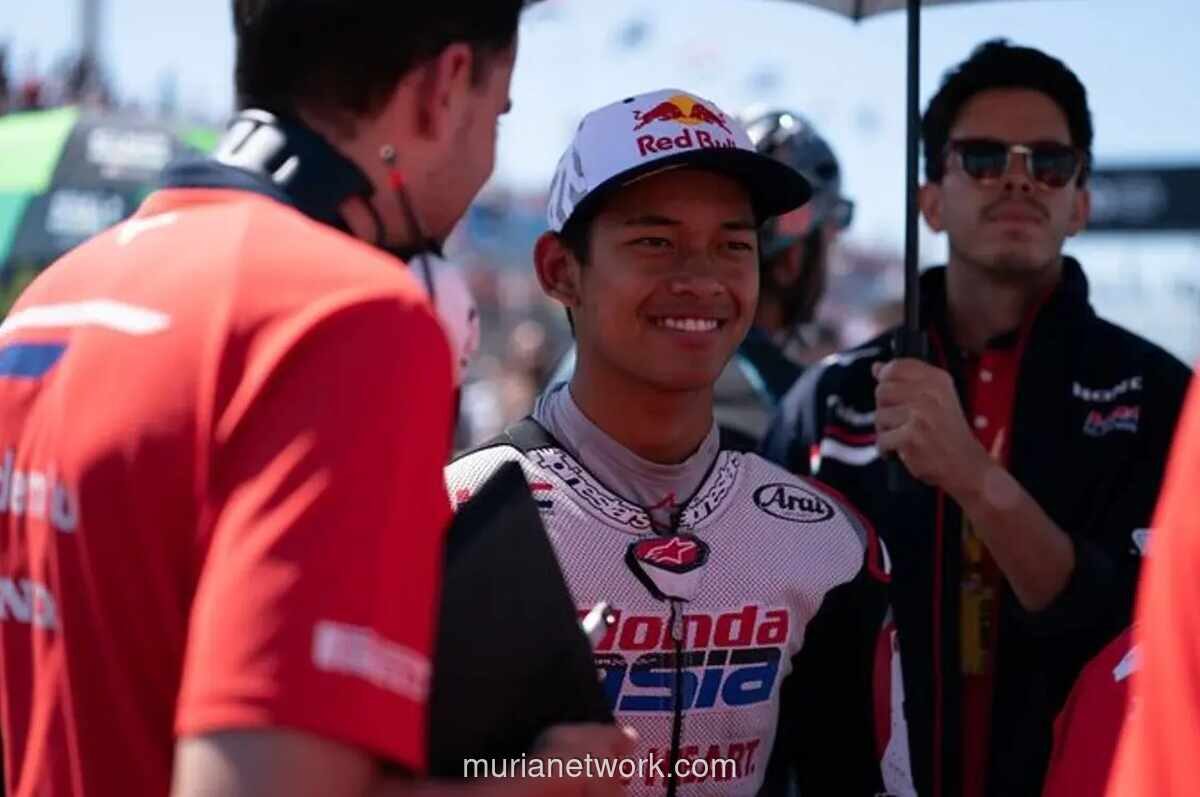 Veda Ega Pratama Pangkas Jarak di Klasemen Rookie Moto3 Usai Finis Kesembilan di Silverstone