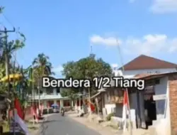 Video Bendera Setengah Tiang Jelang HUT RI ke-81 Viral di Media Sosial