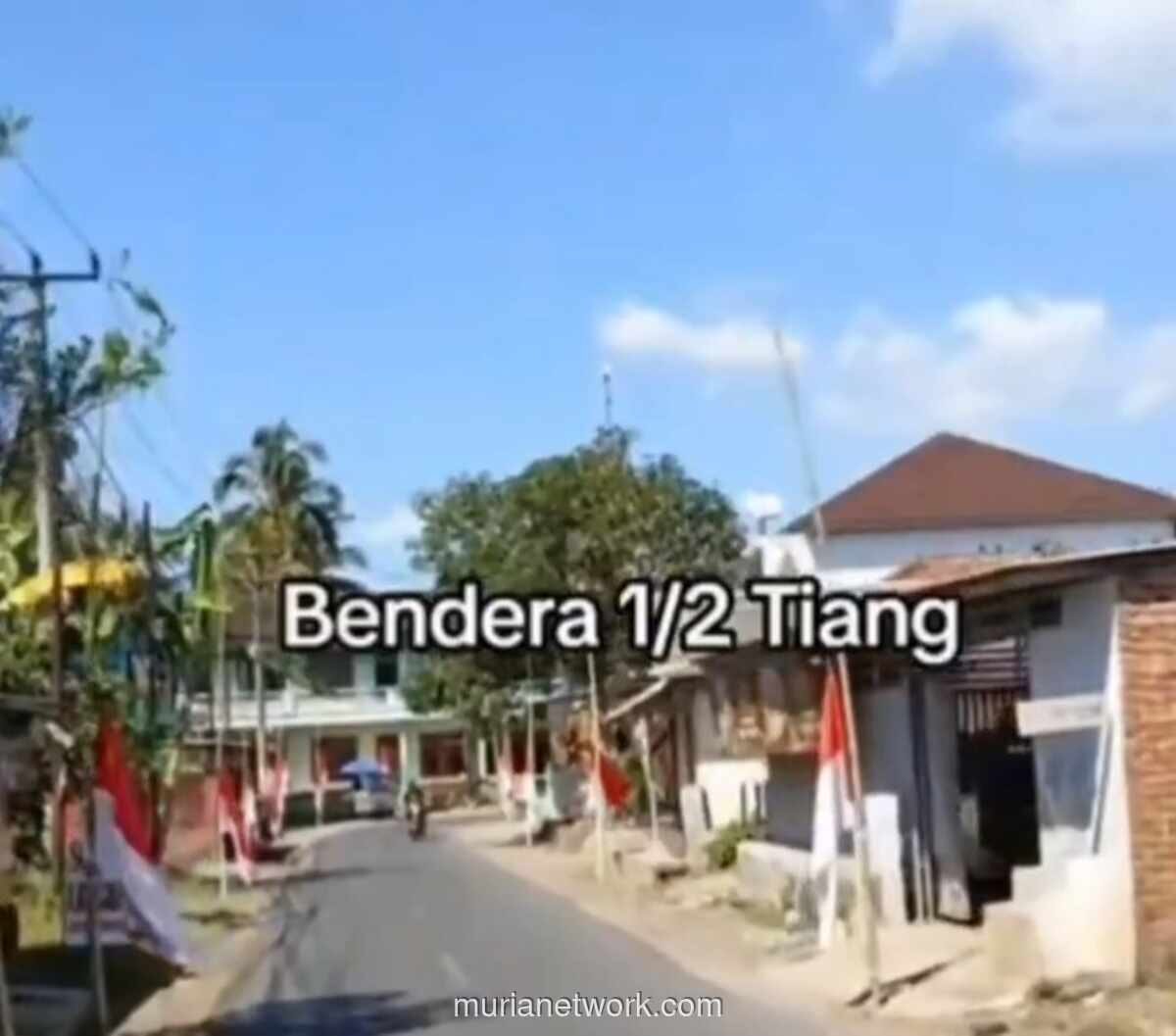 Video Bendera Setengah Tiang Jelang HUT RI ke-81 Viral di Media Sosial
