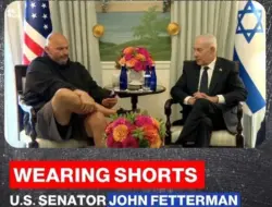 Penampilan Kasual Fetterman Saat Temui Netanyahu Tuai Kontroversi, tapi Dukungannya untuk Israel Tak Tergoyahkan